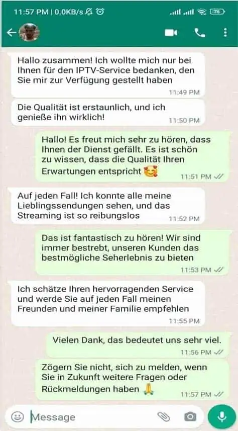 WhatsApp message from a customer 10